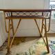 Vintage desk in rattan and bamboo from the 50s/60s.