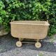 Rattan basket cradle