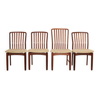 Svend Åge Madsen Teak Dining Chairs for Nørre Broby Cabinetmaker