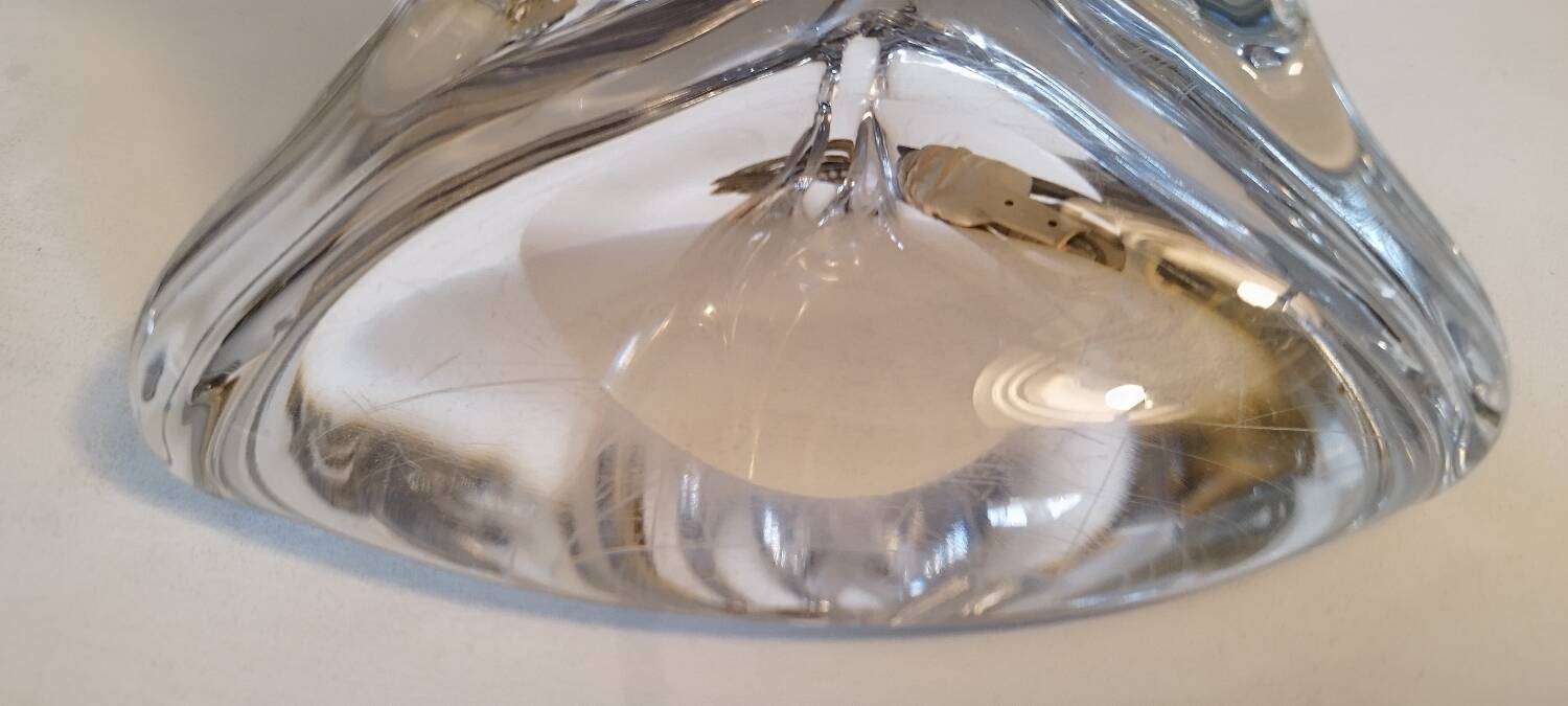 2 Lorraine crystal lamp bases