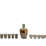 Service à liqueur doré