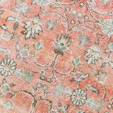 Red & Orange Floral Pattern Persian Rug, 119x200Cm