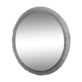 1960 lucite resin round mirror, by ED, 60 cm