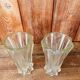 Set of 2 glass vases from the 1950s