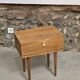Scandinavian bedside table with hinged drawer