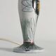 Scandinavian Modern Ceramic Butterfly Motif Table Lamp by Tilgmans, Sweden 1960