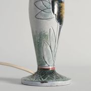 Scandinavian Modern Ceramic Butterfly Motif Table Lamp by Tilgmans, Sweden 1960