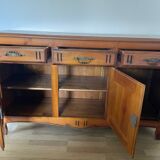 3-door cherry wood sideboard buffet