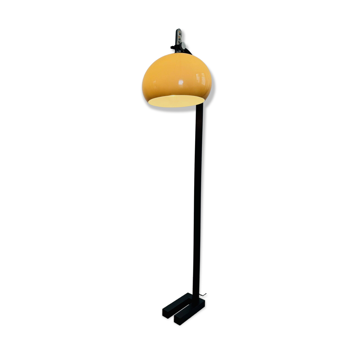 Mushroom Shade Floor Lamp By Dijkstra Lampen, The Netherlands 1970S