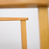 Wooden chair with armrests