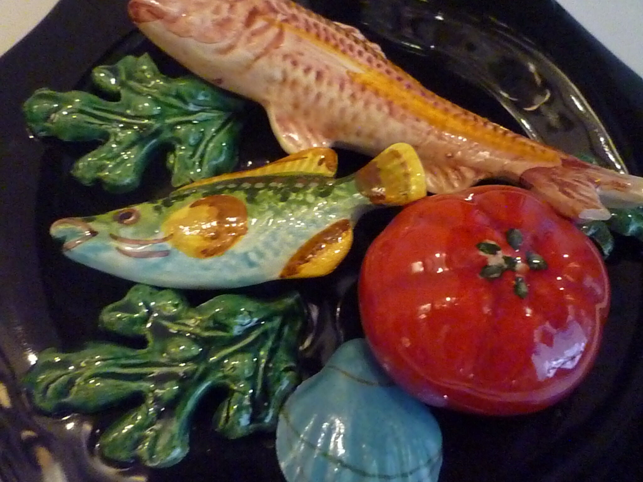 Vintage decorative slurry plate