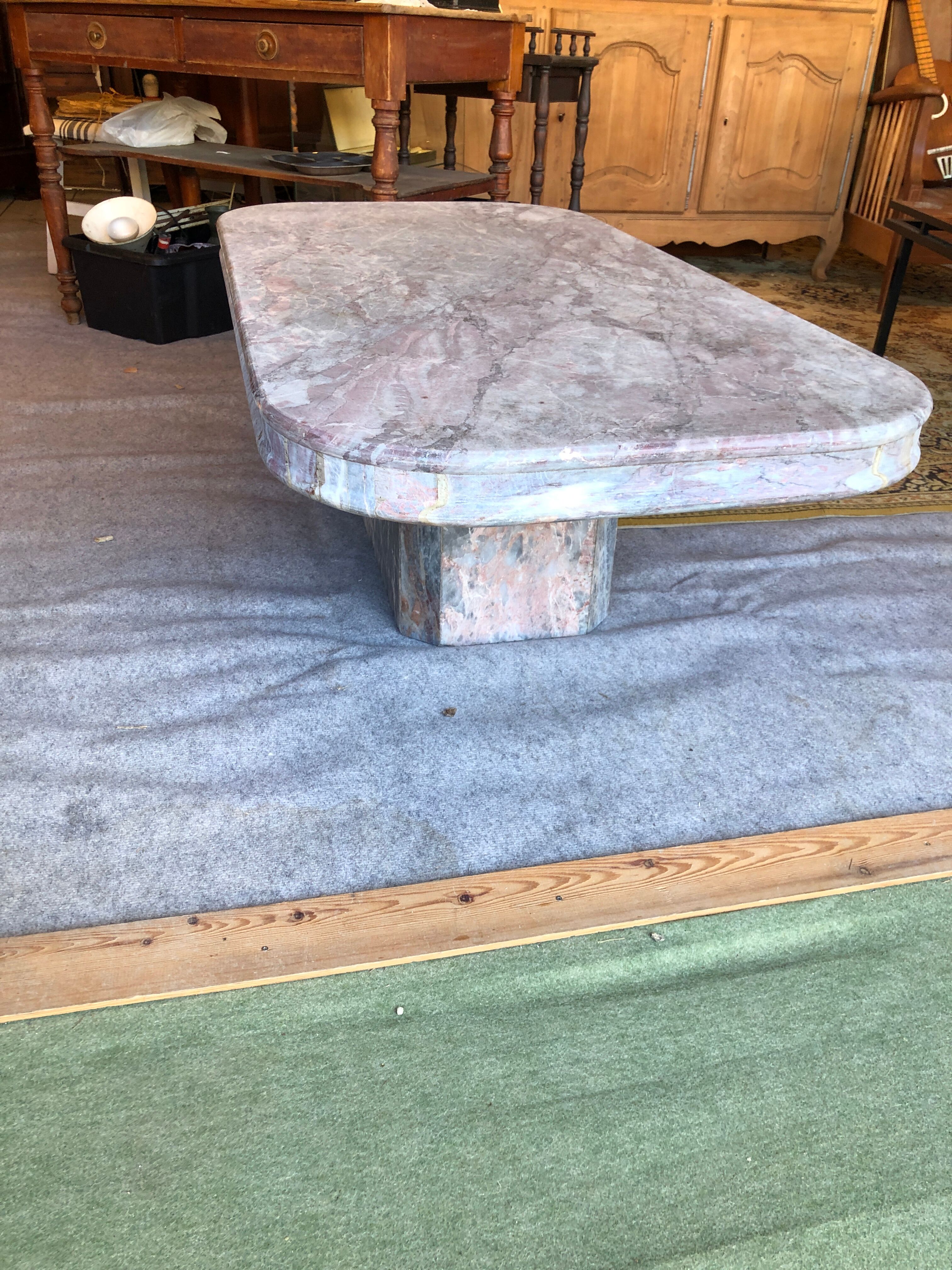 Marble coffee table