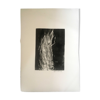 Painting, monotype on paper