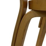 Chaise vintage modèle 65 par Alvar Aalto pour Artek (Linoléum noir)