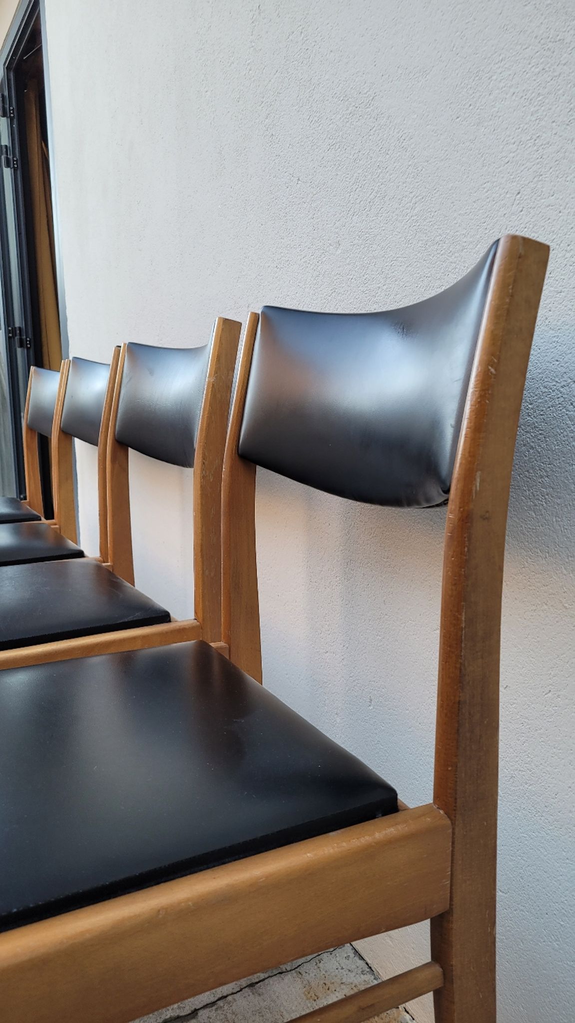 Série de 4 chaises scandinave vintage 1950