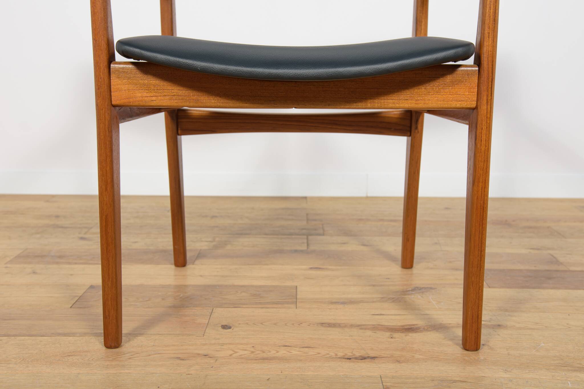 Mid-Century Teak & Leather Armchair, Denmark, 1960s