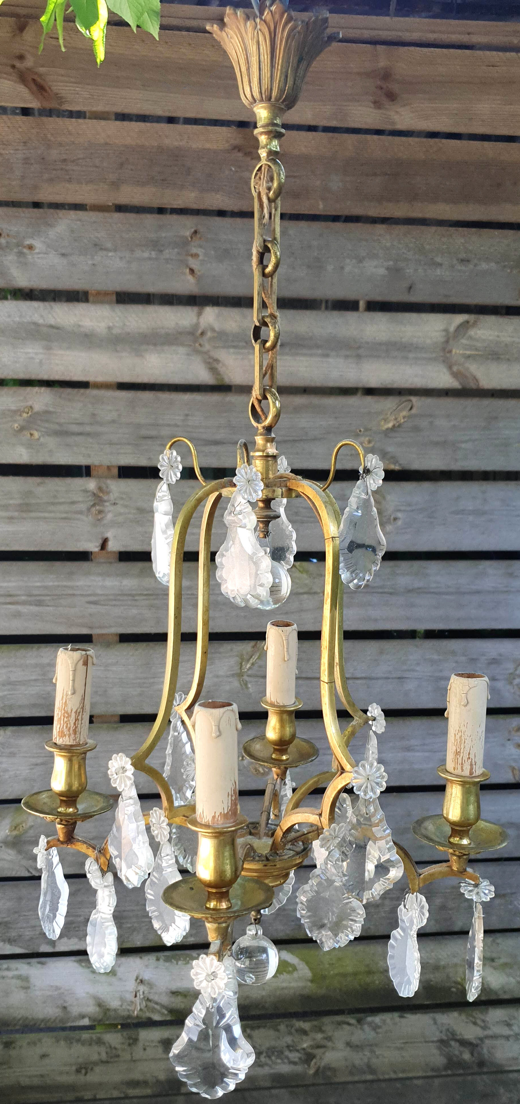 Chandelier cage with Pampilles louis XV style