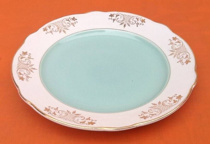 1950s Earthenware with gilding 6 dinner plates