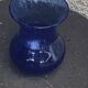 Roman vase in Persian blue blown glass, vintage Biot glassware