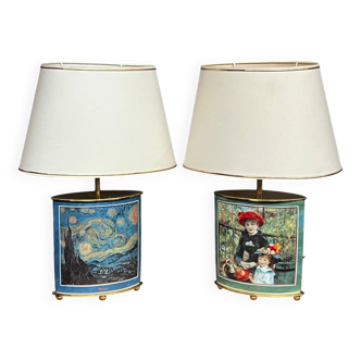 Pair of table lamps.