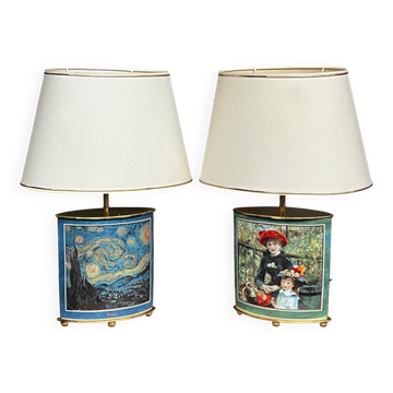 Pair of table lamps.