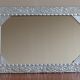 Mirror art deco floral roses and leaves 36c49cm