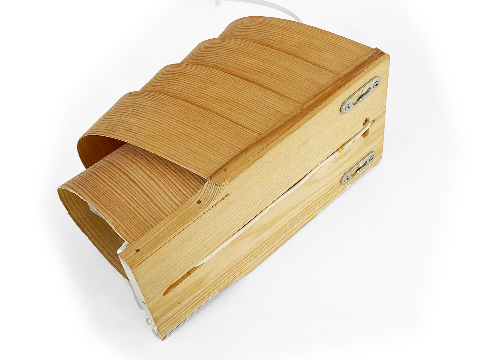 Pine veneer sconce, Sweden 1970