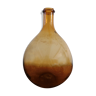 Demijohn canister in blown amber glass