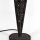 Wrought Iron Mushroom Lamp with Blown Glass Shade, 1920