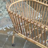 Rattan cradle