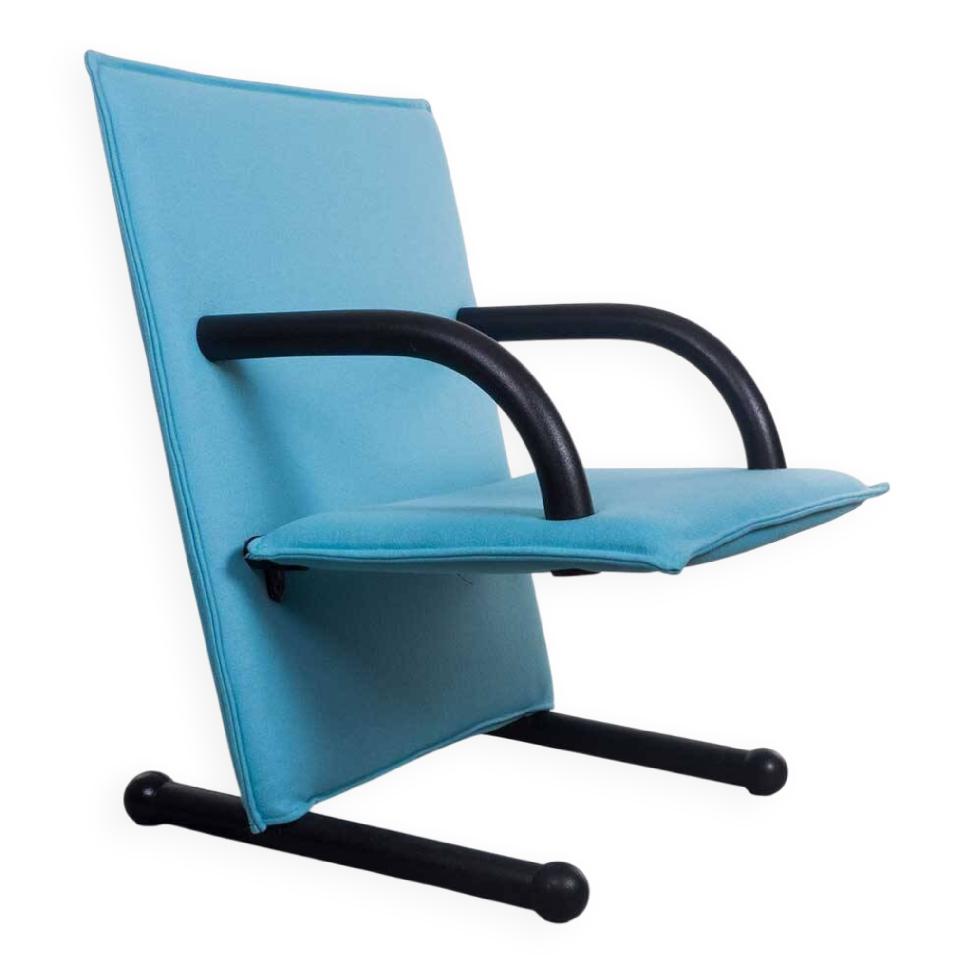 Light blue T-line armchair – Burkhard Vogtherr – Arflex