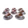 Lot de 8 tasses en grès rose