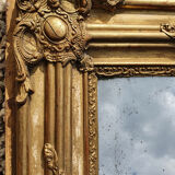Old Large Carved Golden Mirror 91x148cm