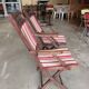Set of 2 wooden folding chairs