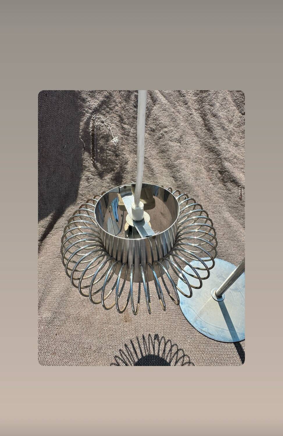 Pair of 70's Andrea Lazzari pendant lights for Morosini