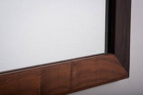 Model 366 Rosewood Wall Mirror by Aksel Kjersgaard for Odder, Denmark, 1960s