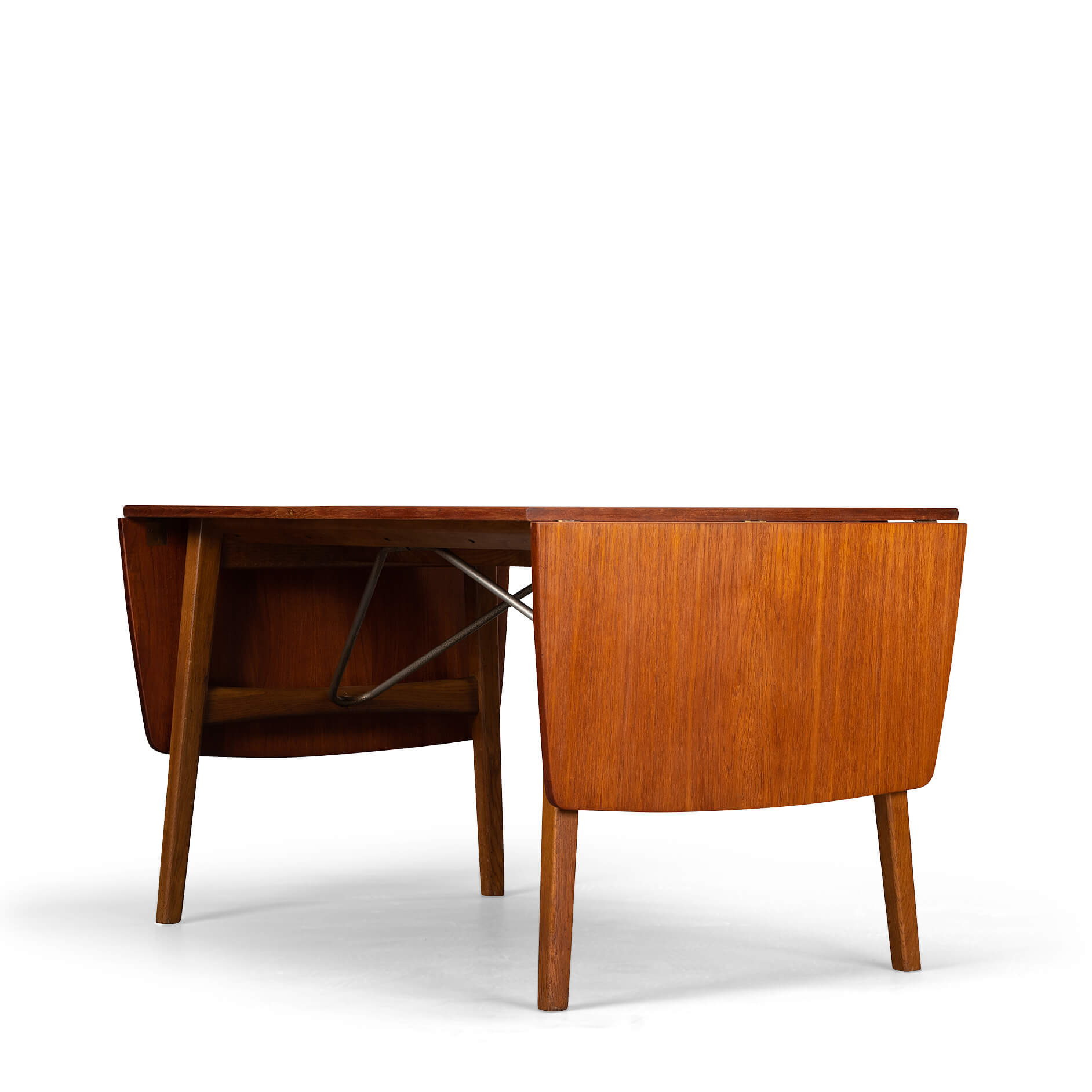 Danish design freestanding teak desk, 1960s