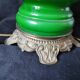 Lampe faience verte