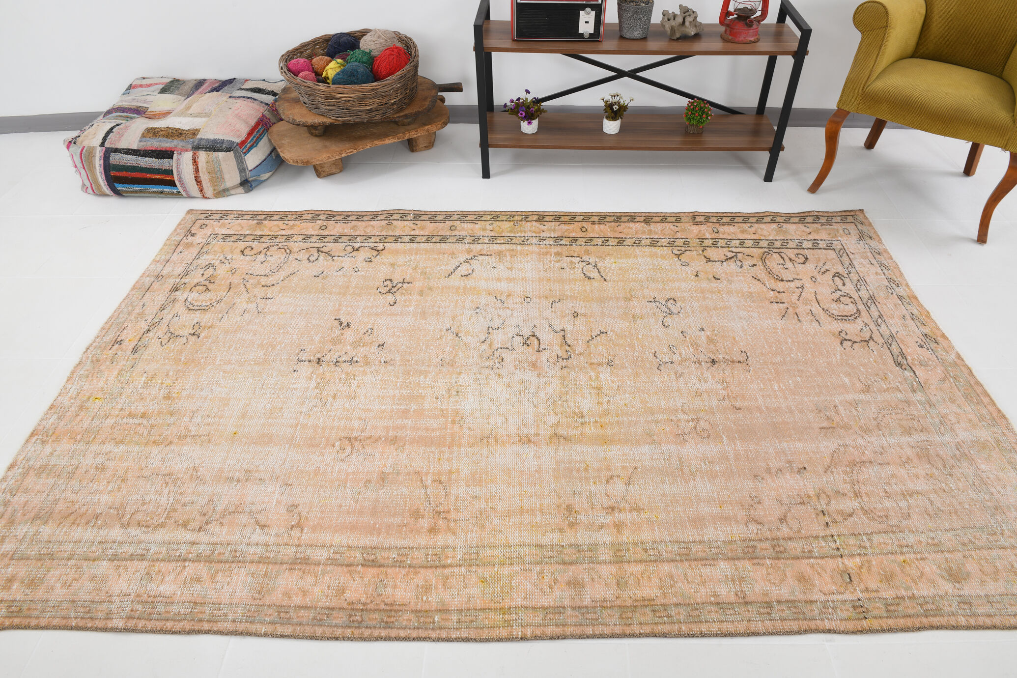 5x8 handmade wool turkish rug 260x163cm