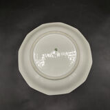 Hollow dish in Limoges porcelain - White and Silver