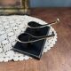 Double vintage black and gold pipe holder – Walter Bosse style from the 1950s