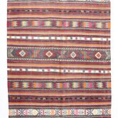 Small Size Pastel Kilim Rug, Vintage Kilim Boho Style Rug, 169x257 Cm