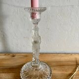Glass candle holder