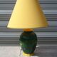 Lampe en céramique avec plat et vase assorti