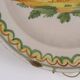 Antique plate in majolica Italy mid-19th century