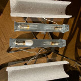 Vintage perspex wall lights