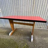 Art deco bistro coffee table covered in formica 1950