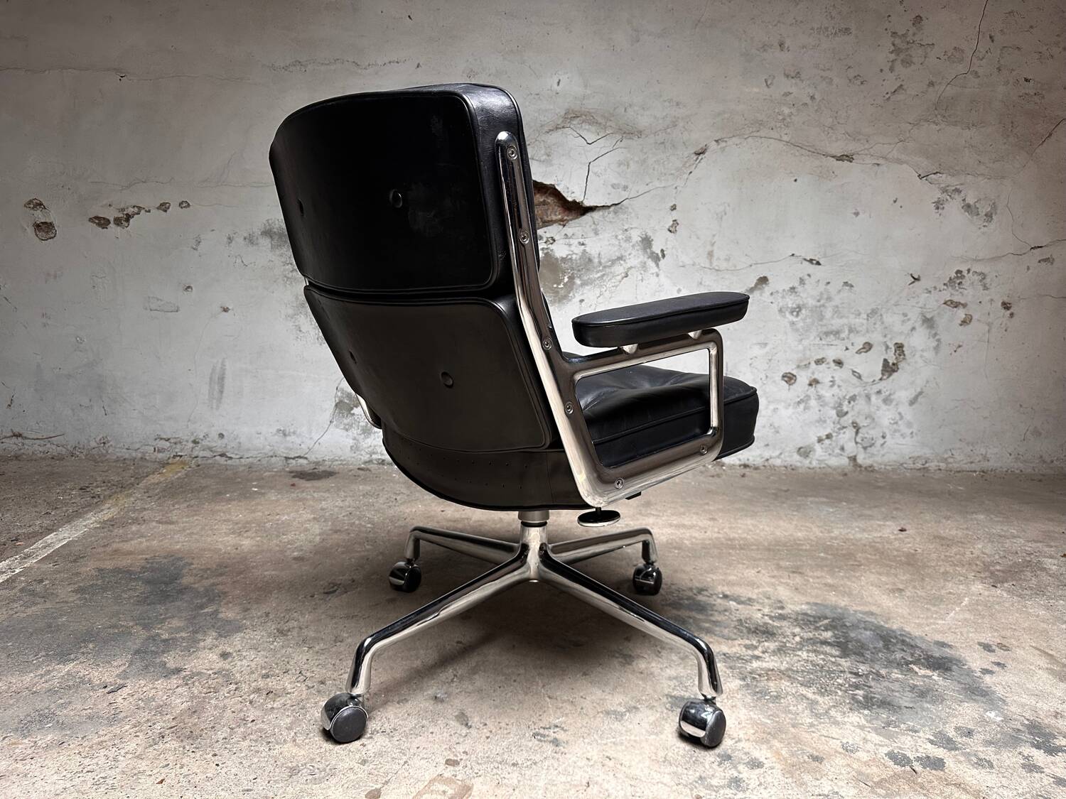 Vintage bureaustoel Herman Miller lobby chair