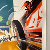Lithograph of the 1931 Monaco Grand Prix