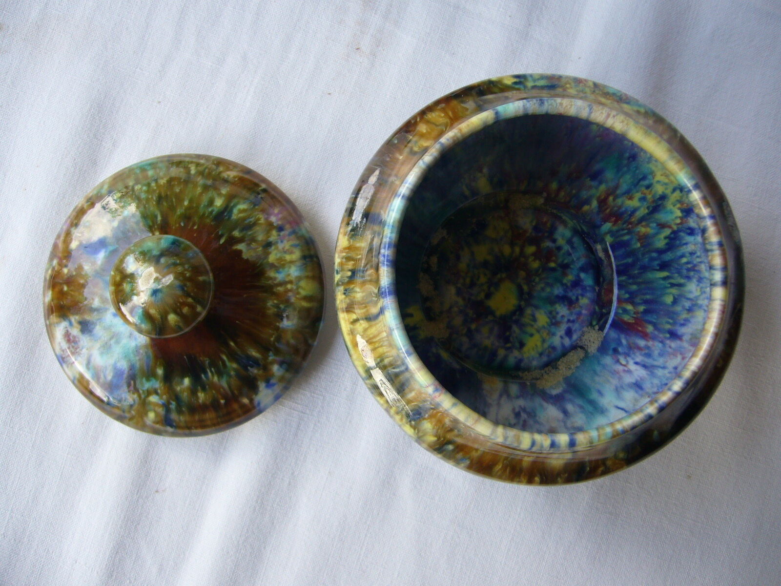 Morvan vintage ceramic coffee maker, sugar bowl and milk pitcher